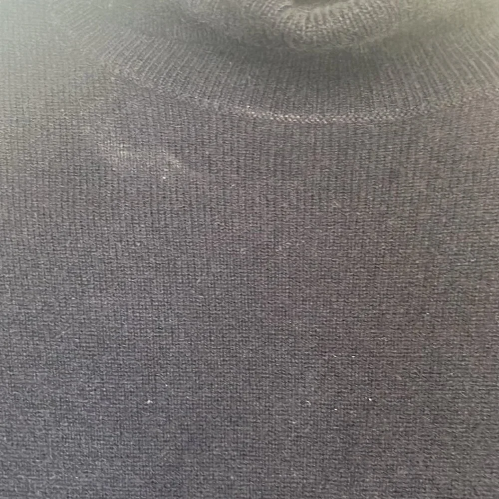 Nordstrom's‎ 100% Cashmere Black Turtleneck Sweater SZ XS Lagenlook Quiet Luxury